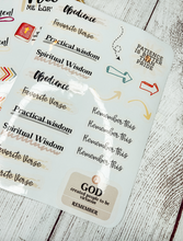 Load image into Gallery viewer, Bible Journaling Stickers Set 4
