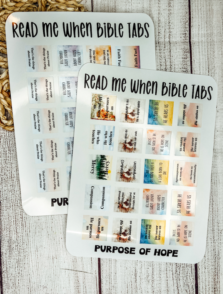 Read Me When Bible Sticker Tabs Set 2