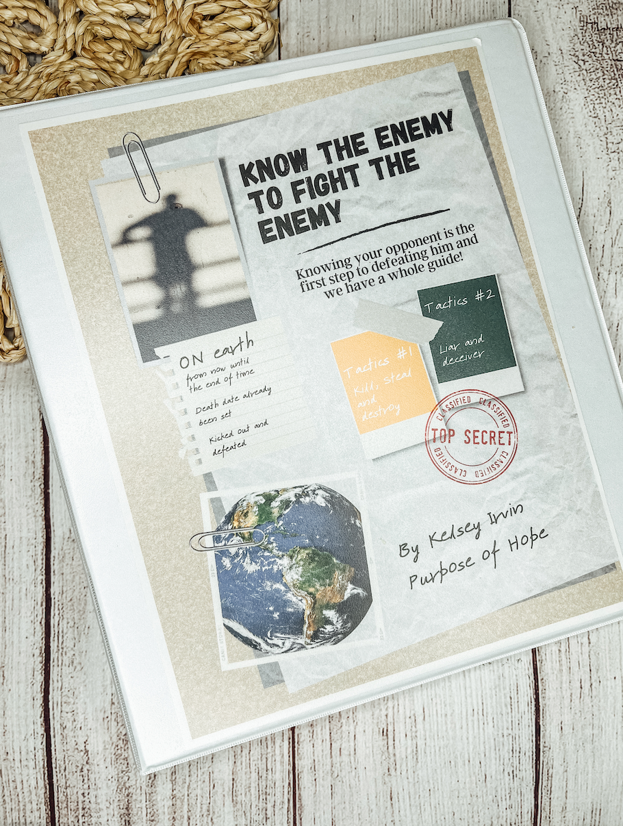 Know the Enemy to Fight the Enemy Devotional Binder